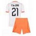 Nederland Frenkie de Jong #21 Bortedraktsett Barn VM 2026 Korte ermer (+ Korte bukser)